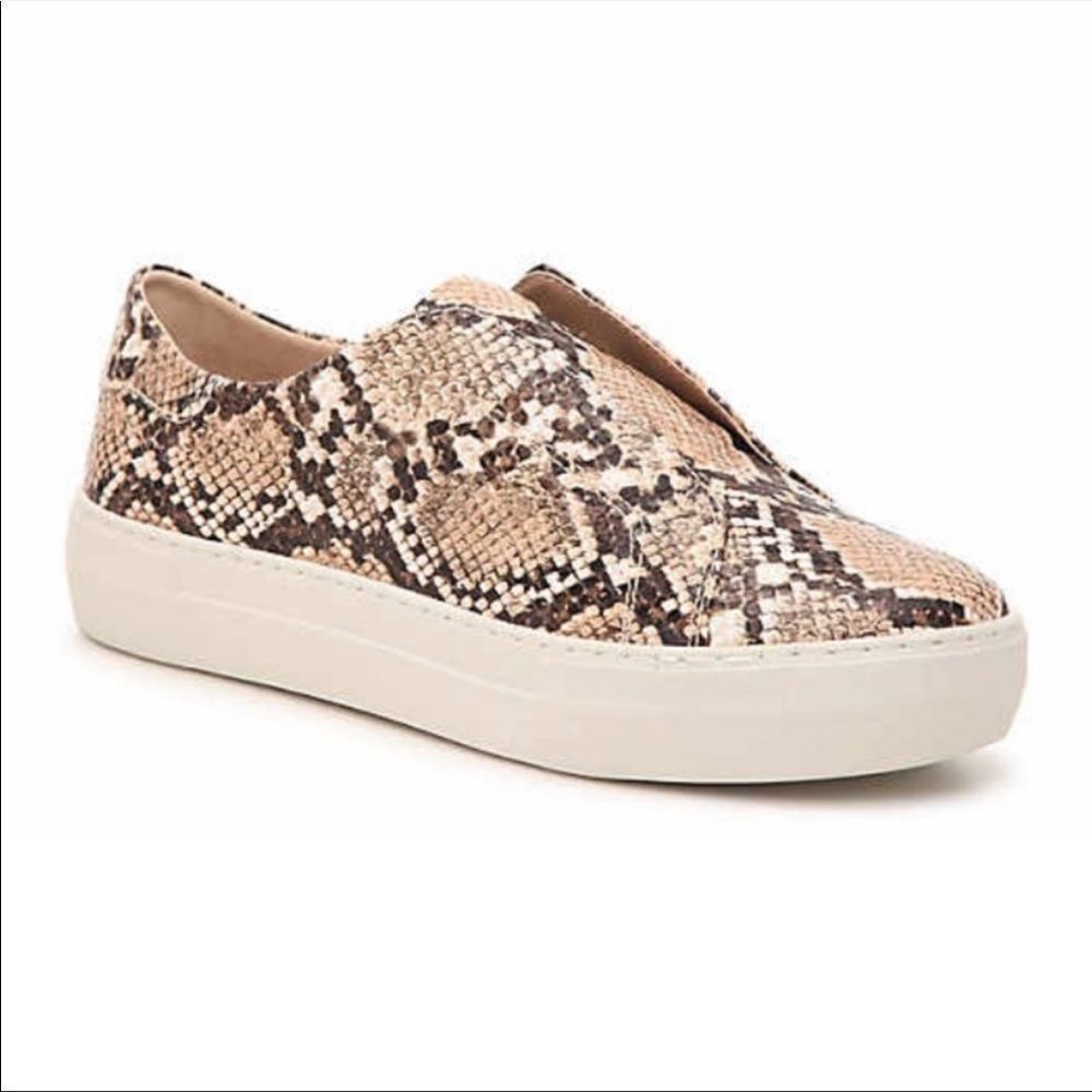 J/SLIDES Heidi Platform Slip On Sneaker Snakeskin Python 9